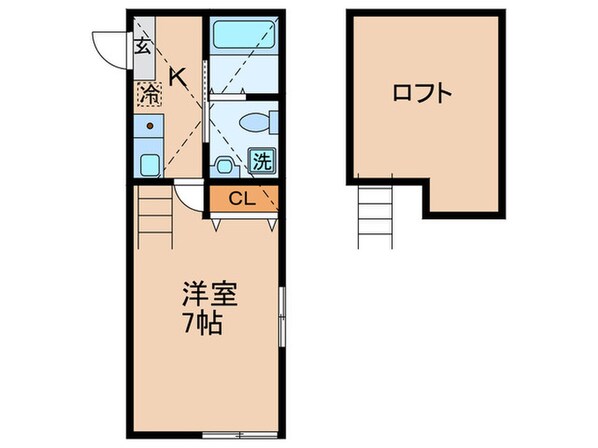 モンステラ子母口の物件間取画像